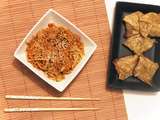 Spécialité de Chine : Chow mein ou nouilles sautées aux légumes
