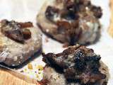 Tartelettes aux champignons, noix et marrons