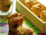 Minis muffins au safran, graines de courge et sésame