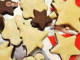 Biscuits Chocolat Nappage Café  bredeles de Noël choco/café 