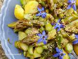 Salade de Pommes de Terre et d'Asperges Vertes, vinaigrette à l'Huile de Sésame