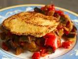 « Burger » de semoule à la ratatouille / Couscous « burger » with ratatouille