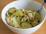Courgettes au poulet et amandes / Zucchini with chicken and almonds
