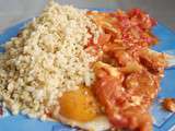 Défi 15 minutes : Gloubiboulga Tomate/Œuf/Chorizo – Tomato/Egg/Chorizo mess