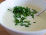 Soupe au chou-rave et à l’ail des ours / Kohlrabi and wild garlic soup