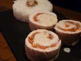 Ballotines de poulet farcies aux carottes confites à l'érable, sauce foie gras