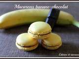 Macarons banane-chocolat