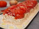 Tomates thon crevettes façon cake