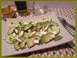Salade de Concombre, Avocat et Feta
