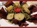 Salade de haricots verts à la viande de grison