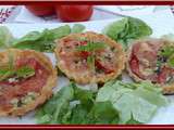 Tartelettes tomates-Mozzarella-Basilic