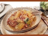 Courgette, pommes de terre et lardons au Cookéo