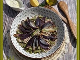Salade de haricots verts au sarrasin et oignon rouge