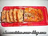 Cake aubergine chèvre et noix