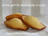 Concours madeleines chez Marie cuisine pour 6