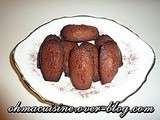 Madeleines au chocolat au lait et coco