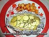 Papillotes de lieu noir aux courgettes