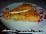 Quiche carotte / poireaux sans pâte