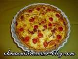 Tarte plaisir d'été mozzarella , coppa et tomates