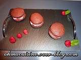 Whoopie pies chocolat et framboise