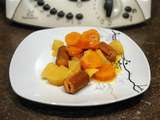 Saucisses, pommes de terre, carottes façon rougail au thermomix de Vorwerk