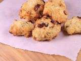 Cookies au roquefort , noix et cranberries