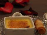 Crème brûlée au fruit de la passion , un dessert pour votre diner de St Valentin