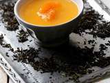 Mandarin posset à la gelée thé vert jasmin