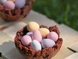 Petits nids croustillants en chocolat pour  Pâques (recette facile et rapide)