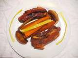 Cotti de porc caramélisé et ses légumes