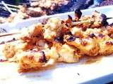 Brochettes de poulet Satay... Inspiration de Thaïlande
