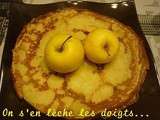 Chandeleur, mardi-gras: crêpes légères aux pommes