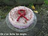 Gâteau choco/framboises pour la lutte contre le cancer du sein
