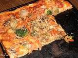 Pâte à pizza généreuse: pizza végétarienne