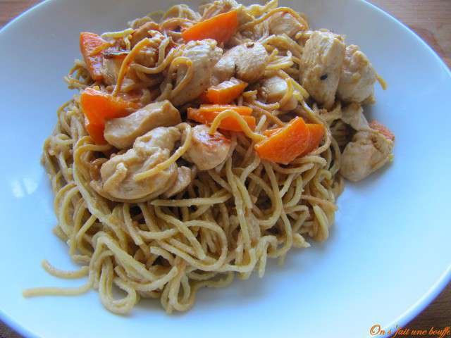 Recettes de Nouilles Chinoises et Poulet