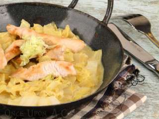Sauté de chou chinois au lait de coco