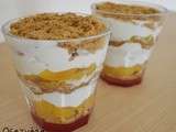 Verrines au mascarpone abricots spéculoos