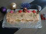 Bûche de noël à la fraise tagada