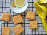 Biscuits sablés à la farine de maïs, à l'huile d'olive et au citron