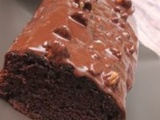 Cake au cacao, glaçage chocolat au thermomix ou sans