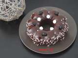 Entremet façon forêt noire (gâteau chocolat, mousse bavaroise vanille et gelée de cerises) au thermomix ou sans
