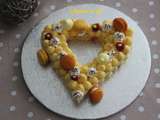 Heart cake au citron meringué au thermomix ou sans (number cake/letter cake)