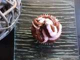 Cupcakes bicolores chocolat framboises (thermomix ou sans)