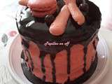 Layer cake à la fraise au thermomix ou sans - Sweet Table Alice au pays des merveilles de  Non anniversaire 