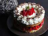 Layer cake aux fraises de Carpentras au thermomix ou sans