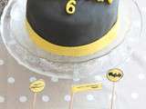 Layer cake banane/nutella Batman (gâteau bananes, ganache montée au nutella) au thermomix ou sans