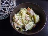 Salade de pommes de terre, asperges et saumon fumé au thermomix ou sans