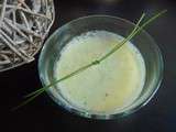 Soupe glacée de courgettes et concombre au boursin au thermomix ou sans