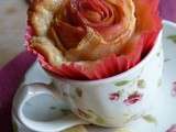Saint-Valentin : Tartelettes aux pommes  bouquet de roses 