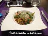 Dahl de lentilles au lait de coco